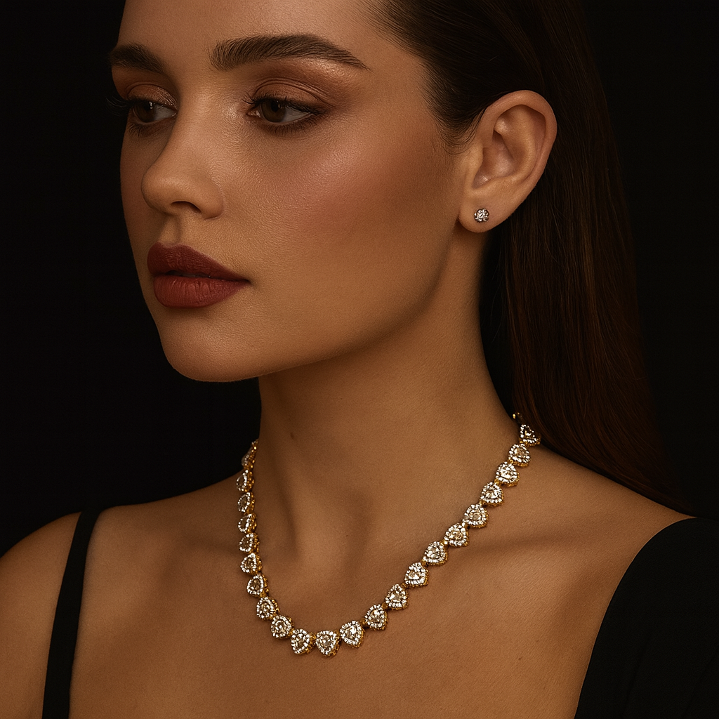 Eclat Lumière™ Heart Cuban Necklace