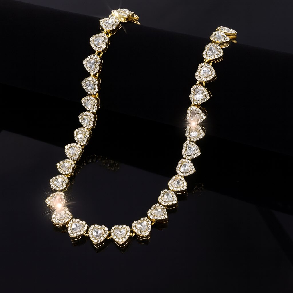 Eclat Lumière™ Heart Cuban Necklace