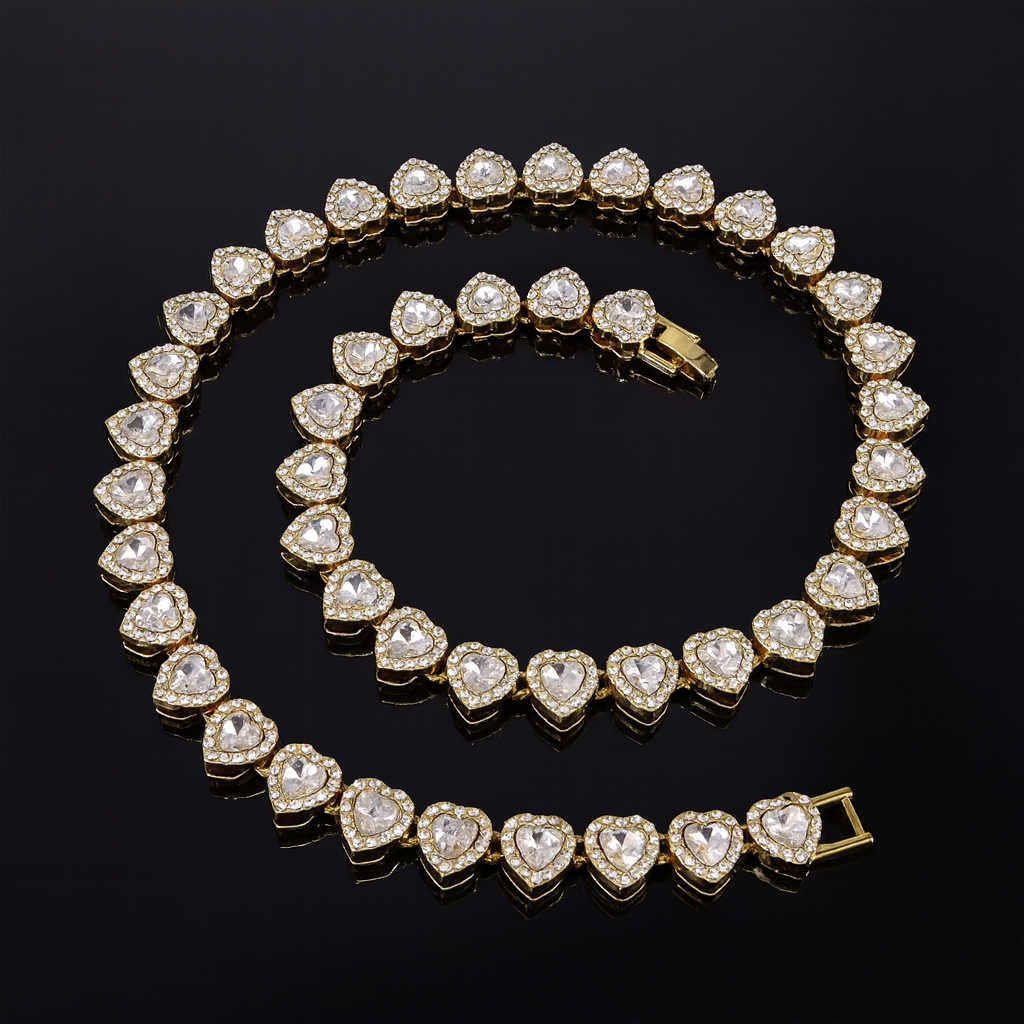 Eclat Lumière™ Heart Cuban Necklace