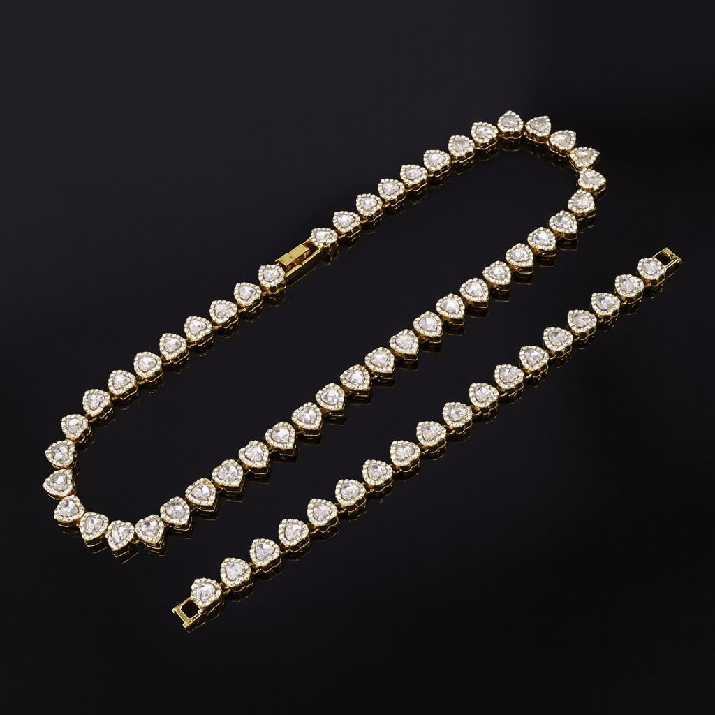 Eclat Lumière™ Heart Cuban Necklace