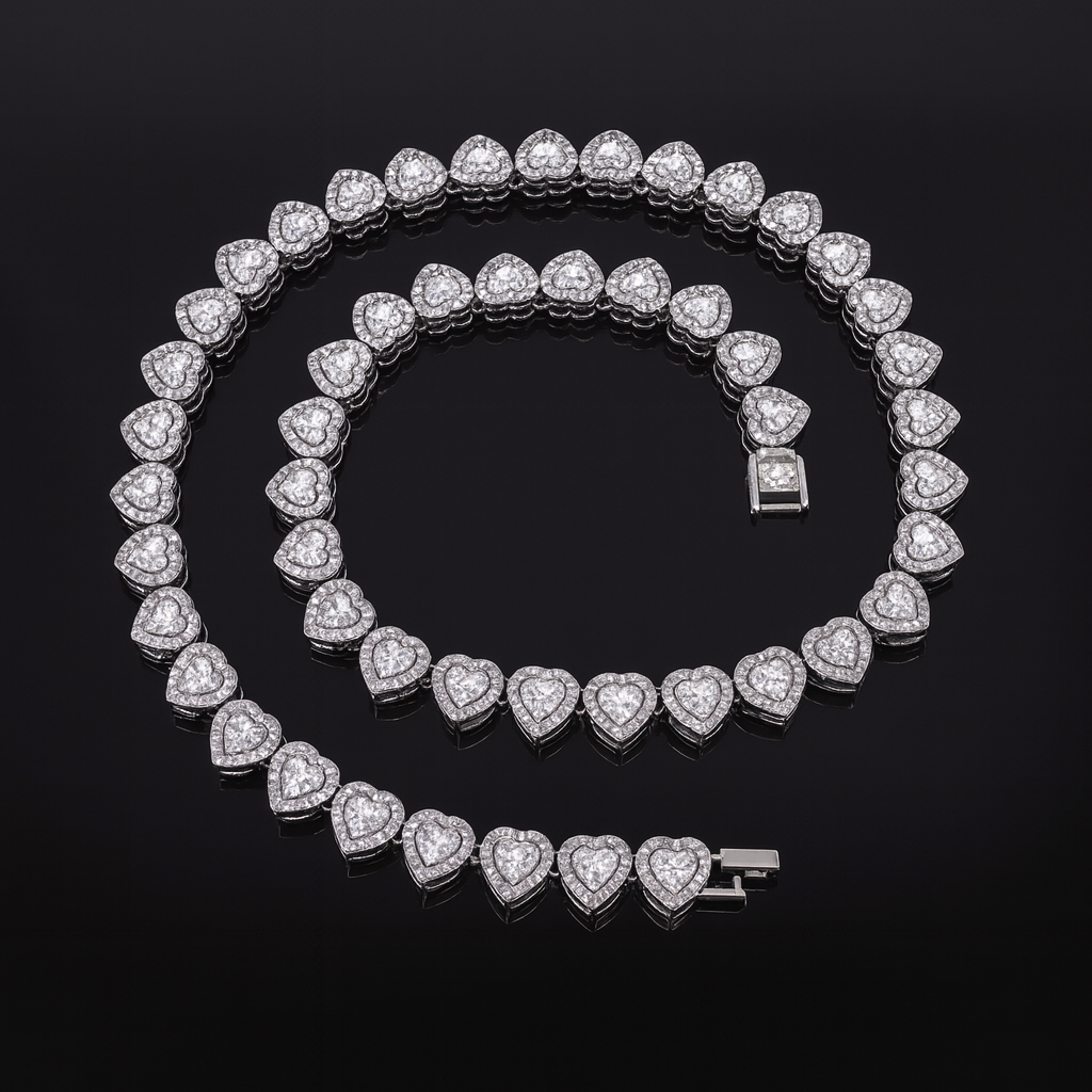 Eclat Lumière™ Heart Cuban Necklace