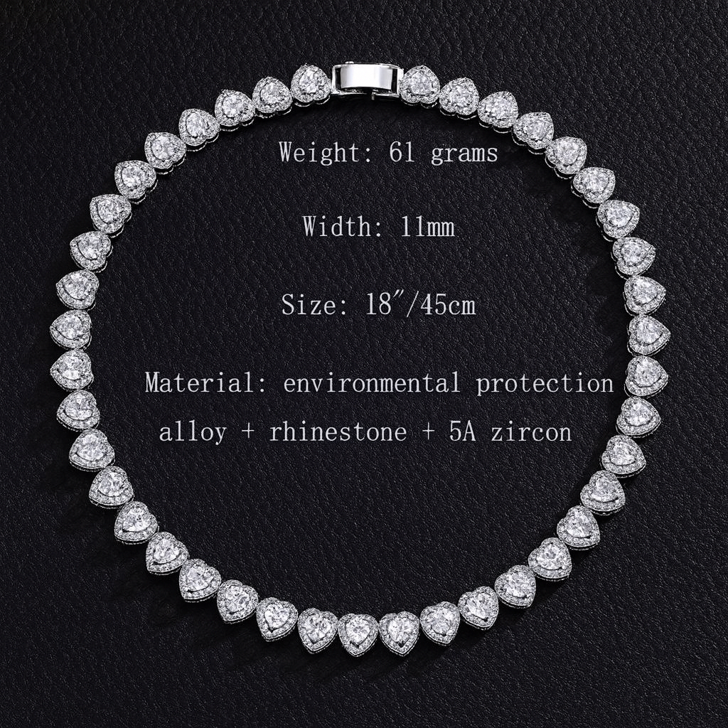 Eclat Lumière™ Heart Cuban Necklace