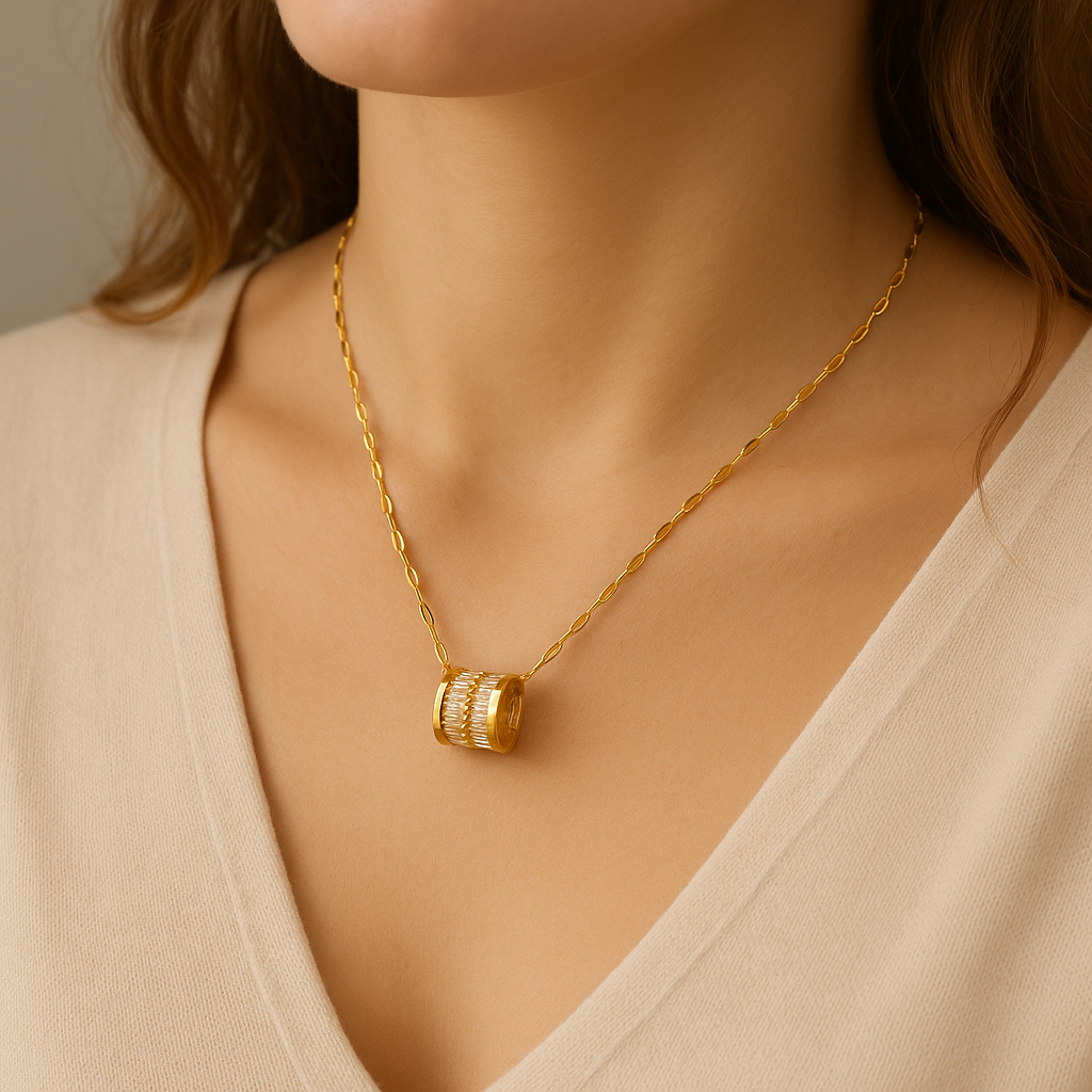 Lunara™ Crystal Orbit Necklace