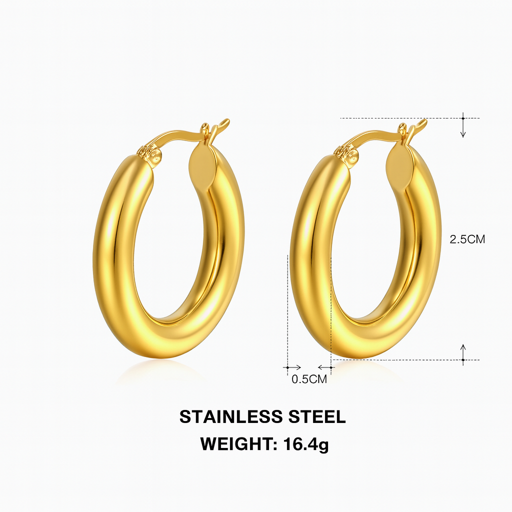 Velisse™ Classic Hoop Earrings