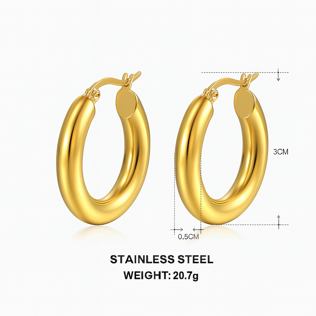 Velisse™ Classic Hoop Earrings