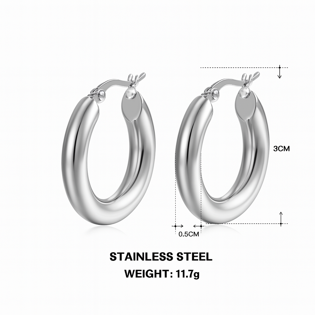 Velisse™ Classic Hoop Earrings