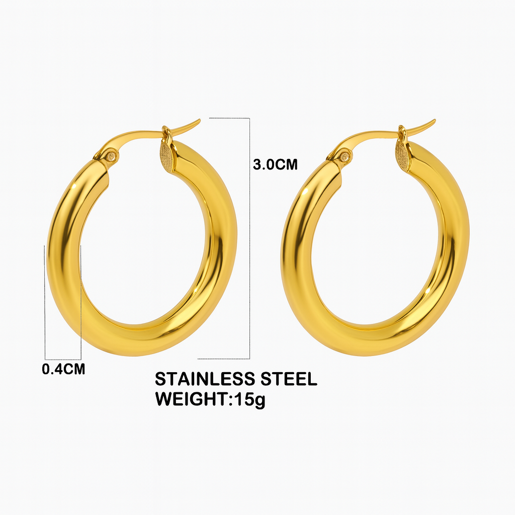 Velisse™ Classic Hoop Earrings